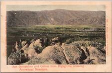 c1900s HIGHGROVE, California Hand-Colored Postcard 