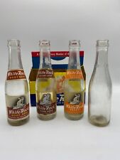 White Rock Vintage Soda Bottles (4) and 6-Pack Carton (M1) picture