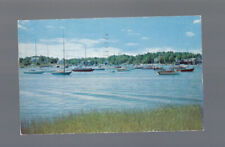 c.1959 Cohasset Harbor Massachusetts MA Water Boats Postcard POSTED picture