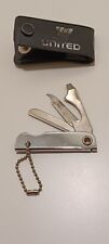 Vintage United Airlines Swiss Knife Set in case w/ 3 inside attachments picture