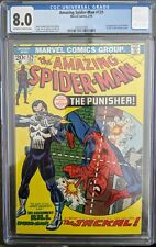 AMAZING SPIDER-MAN #129 - CGC 8.0 - 1ST APPEARANCE OF THE PUNISHER - 1974 picture