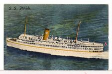 1962 - S.S. FLORIDA Miami - Nassau Cruises, P&O Steamship Co. Ship Postcard picture