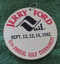 Vintage 1982 President Jerry Ford Invitational Vail Golf Tournament Golf Bag Tag picture