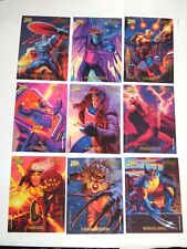 1994 MARVEL MASTERPIECES POWERBLAST FOIL 9 CARD INSERT CHASE SET WOLVERINE picture