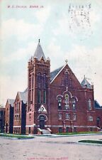 ME Church Boone Iowa Posted in 1909 Postcard picture