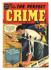 PERFECT CRIME #7 2.0 CAL MASSEY ART EARLY SILVER AGE CROSS OW PGS 1950 picture