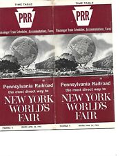 PRR Pennsylvania Railroad New York World's Fair April 25, 1965 Time Table wow picture