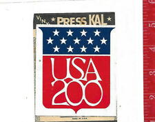 Vintage Vinyl Impko Press kal sticker USA 200 Bicentennial sticker picture