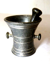 Vintage Miniature MORTAR AND PESTLE Marked-Angel BLowing Trumpet, 2