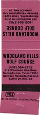 Woodland Hills Golf Course, Nacogdoches, Texas, Vintage Matchbook Cover picture