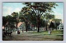 Lebanon NH-New Hampshire, Head Of Bank Street, Antique, Vintage Postcard picture