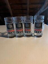 Vintage Seagram's Glasses Set of 4 IMPORTED VODKA ADVERTISING TUMBLERS picture