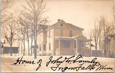 RPPC Home of Mayor John L Townley, Fergus Falls, Minnesota- Real Photo Postcard picture