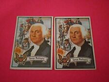 2......1956 Topps US Presidents George Washington X2  picture