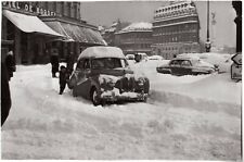 Bordeaux snow February 1956.Hotel de Bordeaux.Car.Characters.Snow.11x17cm.2 picture