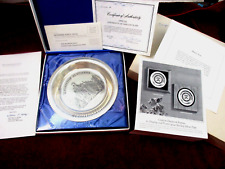 UNIVERSITY OF OREGON 1975 SOLID STERLING SILVER PLATE FACTORY SEALED 8x 8 INCHES picture