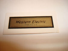 Western Electric telephone Decal  Antique telephone picture