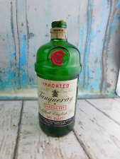 VTG Tanqueray Imported London Gin Collector's Bottle (Empty) Earlier Paper Label picture