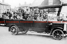 F005277 Bournemouth David Sydenham Library Men and women sitting in a Charabanc picture