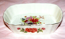 Vintage DAVAR Red Signed Japan Polychrome Trinket Dish Soap Plate Mid Century Mo picture