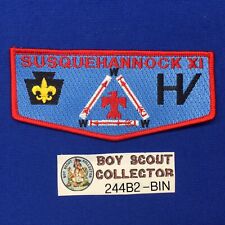 Boy Scout OA Susquehannock Lodge XI S29 Order Of The Arrow Flap Patch PA 244B2-B picture