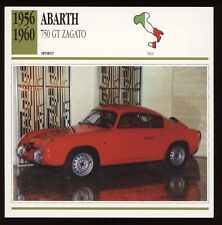 1956 - 1960  Abarth  750 GT Zagato  Classic Cars Card picture