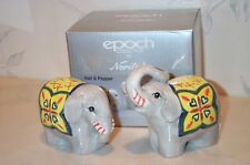 NEW Noritake Epoch ELEPHANT Rajah SALT & PEPPER Shakers / NEW IN BOX & RARE picture