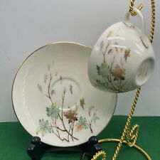 Retired Lenox Westwind Tea Cup 4” and Saucer 6” Set  ~ X-407~ USA ~Leaves Autumn picture