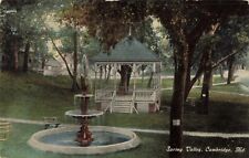 Spring Valley Cambridge Maryland MD Fountain Gazebo c1910 Postcard picture