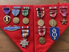 WW2 Veteran Memorial medal set WWII US Army picture