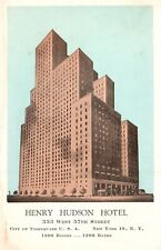 Postcard NY New York City Henry Hudson Hotel West 57th Street Vintage PC J7120 picture