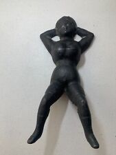 LATE 19TH-EARLY 20TH C ANTIQUE NAUGHTY NELLIE CAST IRON BOOT JACK picture