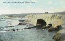 C.1910 Natural Bridge, Wilders Beach, Santa Cruz, Cal. Postcard F88 picture