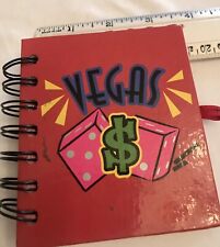Vegas Poker Money Vintage Collectible Dice Addresses Gambling Journal Red Book picture