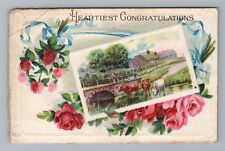 Heartiest Congratulations Vintage Postcard picture