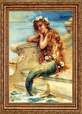 Mermaid Resting on the Steps From a Painting 5