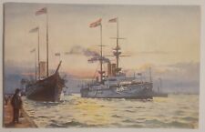 Nice Vintage Unused Tuck's H.M.S.  Renown Battleship Postcard Y1  picture