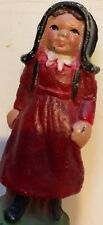 Hand painted Cast Iron Amish girl Figurine/ toy. Antique 3
