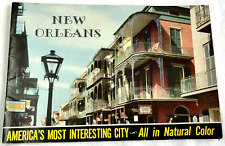 New Orleans America's Most Interesting City All in Natural Color Book Vtg 40-50s picture
