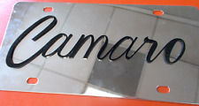 Vintage Camaro Mirrored License Plate picture