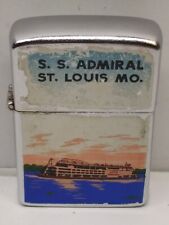 Vintage Lighter SS Admiral St Louis Mississippi River Boat Petrol Lighter Japan picture