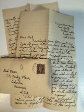 1939 Letter Nottinghamshire England Festus MO Handwritten Penpals Young Men picture