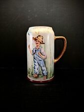 Antique M Z Austria Hand Painted Tankard Mug STUNNING Artwork, Signed by Artist picture