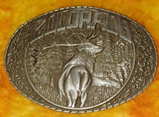 Colorado Belt Buckle Indiana Metal Craft 1983  #0349 3.5
