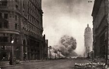 SAN FRANCISCO POSTCARD - BLOWING UP OF THE PHAELAN BUILDING - UNDIVIDED BACK picture