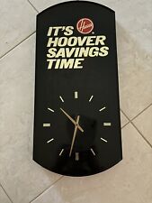 Vintage Rare 70s Hoover Vacuum Cleaner Advertising Plastic Store Display Clock picture
