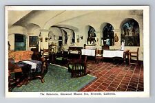 Riverside CA-California, Glenwood Mission Inn, Refectorio, Vintage Postcard picture