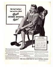 Vintage Print Ad 1947 Listerine Antiseptic, Gargle It Quick picture