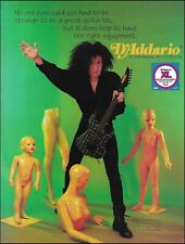 Blues Saraceno 1992 D'Addario Strings ad Yamaha Plaid guitar advertisement print picture