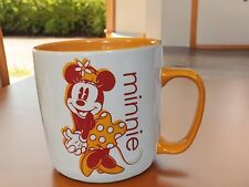 Disney Store Minnie Mouse Shadows Coffee Tea Mug Large Genuine Orange Red White picture